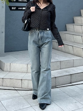 「RAY CASSIN（レイカズン）のアイテム」を使った、asamiさん（レディース・152cm）の冬コーディネート