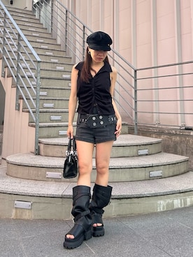 「RAY CASSIN（レイカズン）のアイテム」を使った、asamiさん（レディース・152cm）の春コーディネート