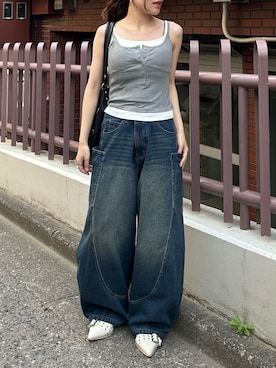 「RAY CASSIN（レイカズン）のアイテム」を使った、asamiさん（レディース・152cm）の春コーディネート