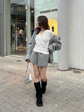 「RAY CASSIN（レイカズン）のアイテム（トップス）」を使った、asamiさん（レディース・152cm）の秋コーディネート