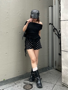 「RAY CASSIN（レイカズン）のアイテム（パンツ）」を使った、asamiさん（レディース・152cm）の夏コーディネート