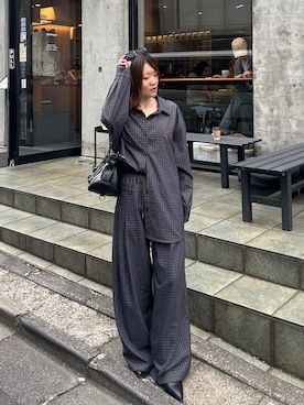 「RAY CASSIN（レイカズン）のアイテム（トップス）」を使った、asamiさん（レディース・152cm）の春コーディネート