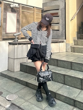 「RAY CASSIN（レイカズン）のアイテム」を使った、asamiさん（レディース・152cm）の春コーディネート