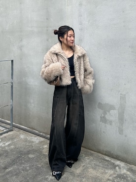 asamiさん（レディース・152cm）の冬コーディネート