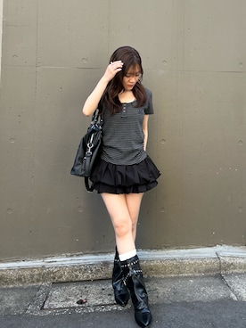 「RAY CASSIN（レイカズン）のアイテム（バッグ）」を使った、asamiさん（レディース・152cm）の春コーディネート