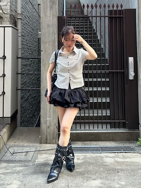 「RAY CASSIN（レイカズン）のアイテム（シューズ）」を使った、asamiさん（レディース・152cm）の春コーディネート