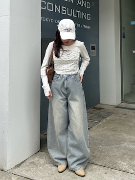 「RAY CASSIN（レイカズン）のアイテム」を使った、asamiさん（レディース・152cm）の春コーディネート