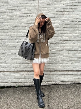 「RAY CASSIN（レイカズン）のアイテム」を使った、asamiさん（レディース・152cm）の秋コーディネート