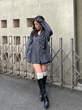 「RAY CASSIN（レイカズン）のアイテム（トップス）」を使った、asamiさん（レディース・152cm）の春コーディネート