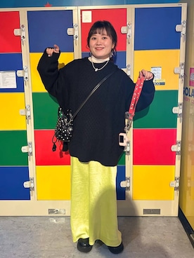 「アイテム（シュシュ）」を使った、ayanoooy310さん（レディース・158cm・30代）の冬コーディネート