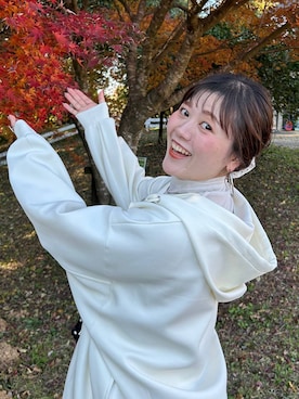 「アイテム（チョーカー）」を使った、ayanoooy310さん（レディース・158cm）の秋コーディネート