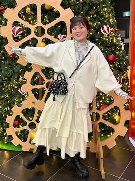 「アイテム（パーカー）」を使った、ayanoooy310さん（レディース・158cm・30代）の冬コーディネート