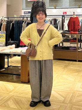 「アイテム（ネックレス、グレー系）」を使った、ayanoooy310さん（レディース・158cm）の秋コーディネート