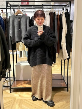 「アイテム（リング）」を使った、ayanoooy310さん（レディース・158cm・30代）の冬コーディネート