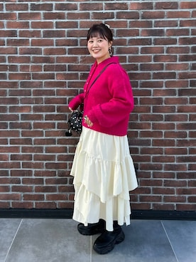 「アイテム（ヘアアクセサリー）」を使った、ayanoooy310さん（レディース・158cm・30代）の冬コーディネート