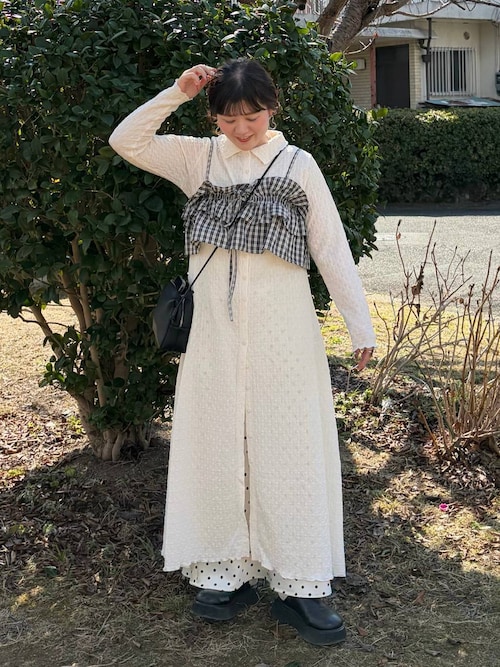 チェックフリルビスチェ 638585（キャミソール）｜LOWRYS FARM