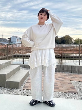 「アイテム（ネックレス）」を使った、ayanoooy310さん（レディース・158cm・30代）の冬コーディネート