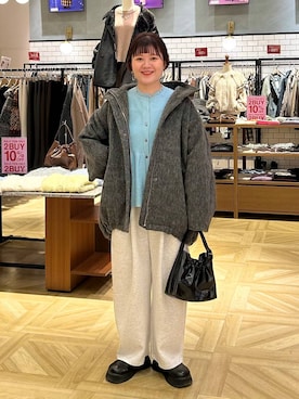 「アイテム（チョーカー）」を使った、ayanoooy310さん（レディース・158cm・30代）の冬コーディネート