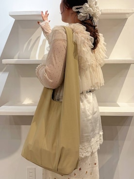 「アイテム（ヘアゴム、ホワイト系）」を使った、ayanoooy310さん（レディース・158cm）の秋コーディネート