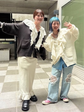「アイテム（スマホグッズ、ベージュ系）」を使った、ayanoooy310さん（レディース・158cm）の秋コーディネート
