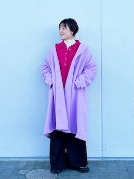 「アイテム（チェスターコート）」を使った、ayanoooy310さん（レディース・158cm・30代）の秋コーディネート