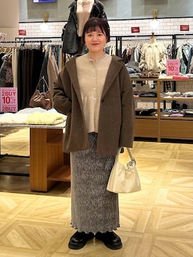 「アイテム（チョーカー）」を使った、ayanoooy310さん（レディース・158cm・30代）の冬コーディネート