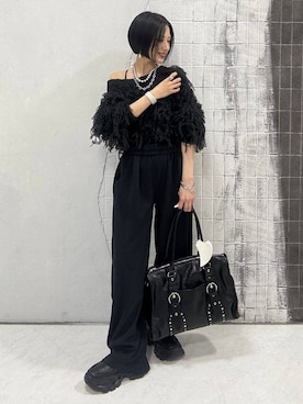 「アイテム（バレッタ/ヘアクリップ）」を使った、amnc117さん（レディース・153cm）の秋コーディネート