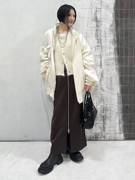 「アイテム（ブルゾン）」を使った、amnc117さん（レディース・153cm・20代）の秋コーディネート