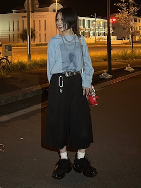 「アイテム（キーホルダー）」を使った、amnc117さん（レディース・153cm・20代）の秋コーディネート