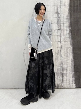 「アイテム（キーホルダー）」を使った、amnc117さん（レディース・153cm）の秋コーディネート