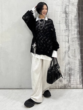 「アイテム（チャーム）」を使った、amnc117さん（レディース・153cm）の秋コーディネート