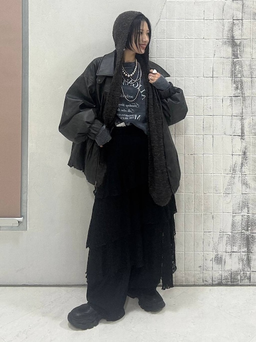 ヴィンテージパファーレザーブルゾン【中綿入りで冬の防寒も