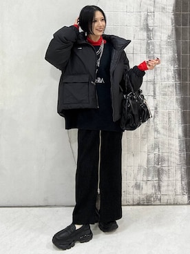 「アイテム（PC・スマホグッズ/家電）」を使った、amnc117さん（レディース・153cm）の秋コーディネート