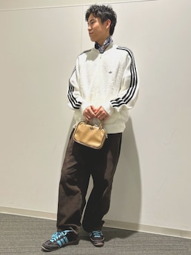 「アイテム（ジャージ）」を使った、THさん（メンズ・170cm）の秋コーディネート