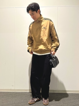 「アイテム（ナイロンジャケット）」を使った、THさん（メンズ・170cm）の秋コーディネート