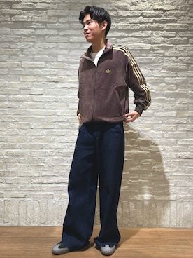 「アイテム（ジャージ）」を使った、THさん（メンズ・170cm）の秋コーディネート