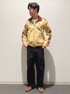 「アイテム（ナイロンジャケット）」を使った、THさん（メンズ・170cm）の秋コーディネート