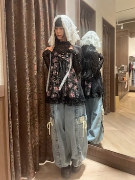 「myu:loret（ミュウロレット）のアイテム」を使った、わたりりさん（レディース・158cm）の秋コーディネート