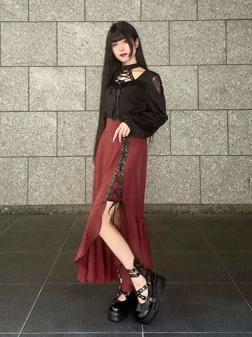 セール】ベルトデザイン厚底シューズ（パンプス）｜axes femme