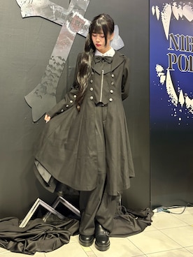 「アイテム（チェスターコート）」を使った、わたりりさん（レディース・158cm）の秋コーディネート