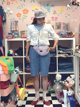 「アイテム（ボディバッグ/ウエストポーチ）」を使った、mzgruuuniさん（レディース・161cm）の秋コーディネート