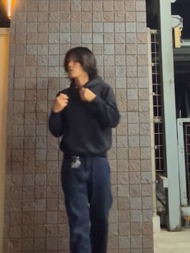 「UNIQLO（ユニクロ）のアイテム（パーカー）」を使った、ohtyanfbike87さん（メンズ・180cm・10代）の秋コーディネート