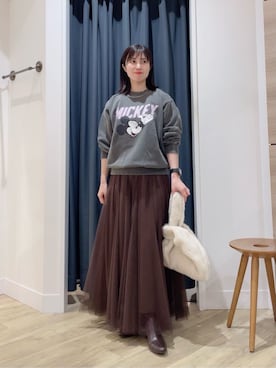 「Gready Brilliant（グレディブリリアン）のアイテム」を使った、Sayuriさん（レディース・150cm）の秋コーディネート