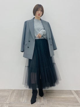 「NAVE（ネイヴ）のアイテム」を使った、arakiさん（レディース・165cm）の冬コーディネート