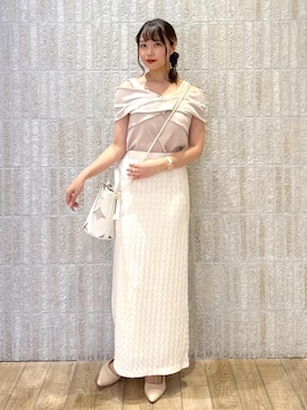 「アイテム（PC・スマホグッズ/家電）」を使った、あおいさん（レディース・158cm）の夏コーディネート