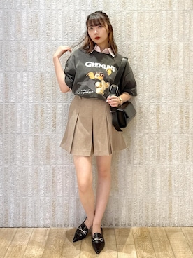 「アイテム（パンプス）」を使った、あおいさん（レディース・158cm・20代）の夏コーディネート