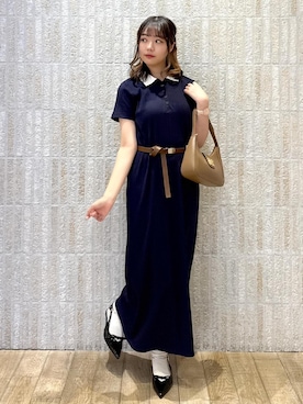 「アイテム（パンプス）」を使った、あおいさん（レディース・158cm）の夏コーディネート