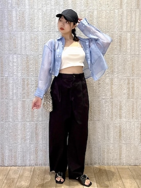 あおいさん（レディース・158cm・20代）の夏コーディネート