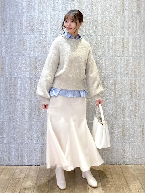 美easyウーリッシュバックレースアップマーメイドSK（スカート）｜VIS