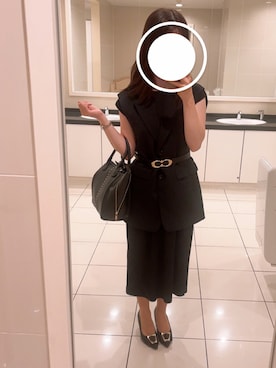 「black」｜ryu87ooniさん（レディース・155cm）の夏コーディネート